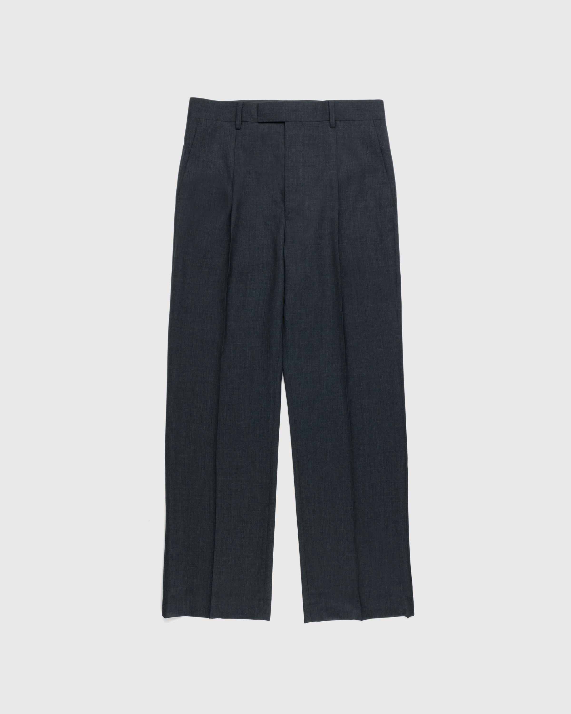 Auralee - Super Fine Tropical Wool Slacks Charcoal - Clothing - Grey - Image 1