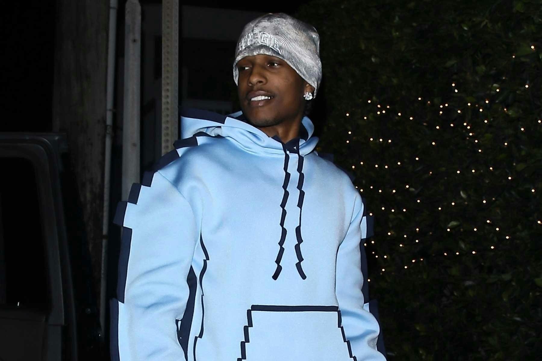 A$AP Rocky Went Full Minecraft in LOEWE's Pixelated Hoodie