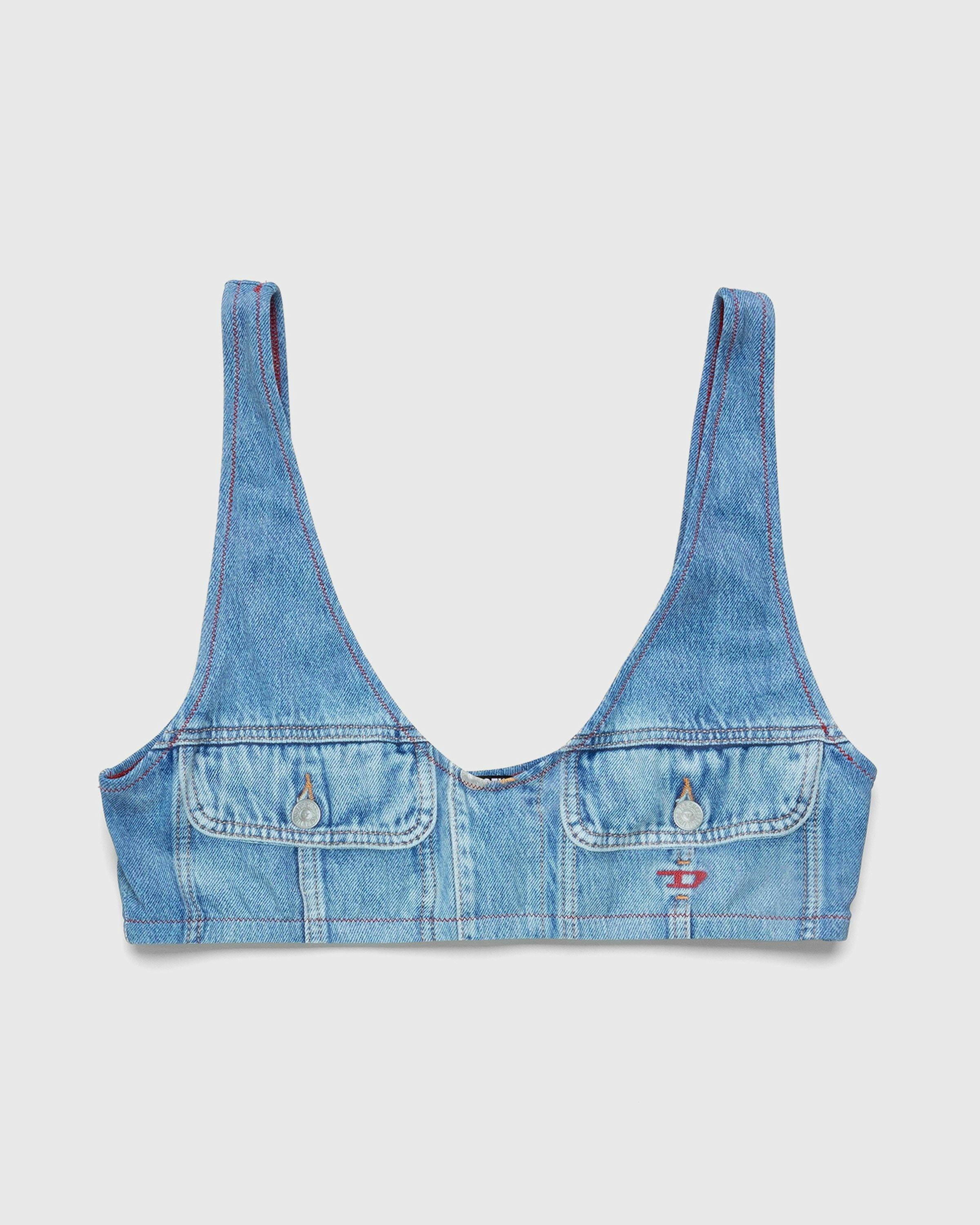 Diesel - Faux Denim Top Blue - Clothing - Black - Image 1