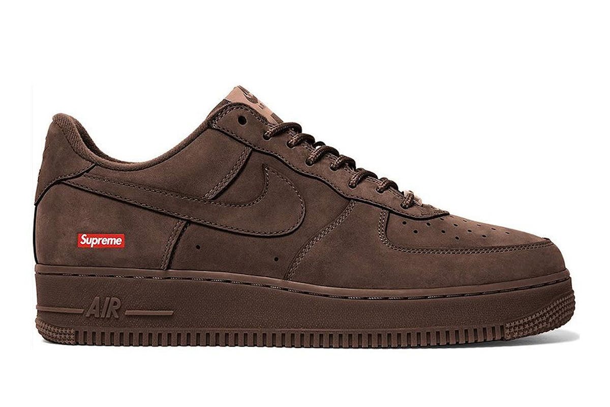 Supreme x Nike Air Force 1 Baroque Brown Has a Release Date, Finally