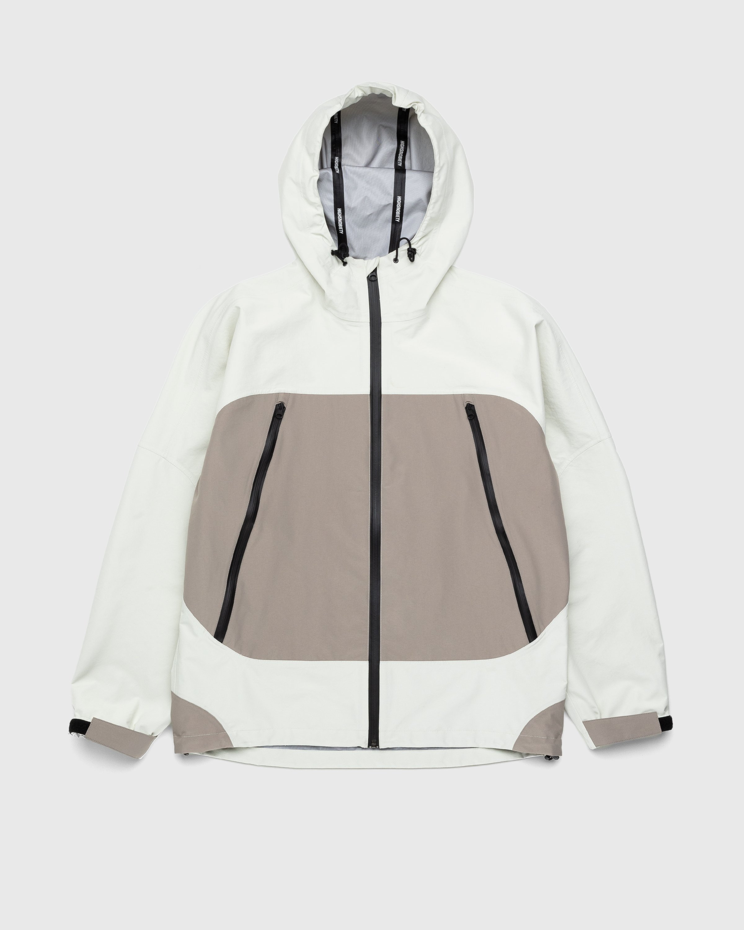 Highsnobiety - 3 Layer Nylon Jacket Off-white/Grey - Clothing - White - Image 1