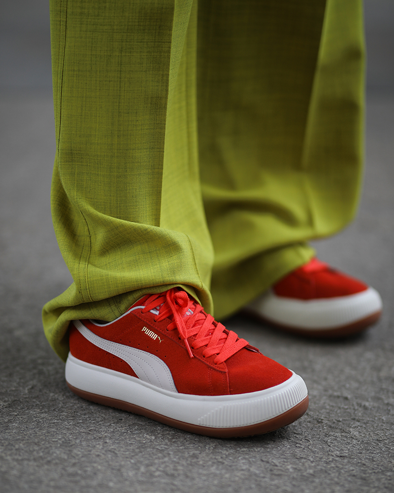 Puma red sneakers