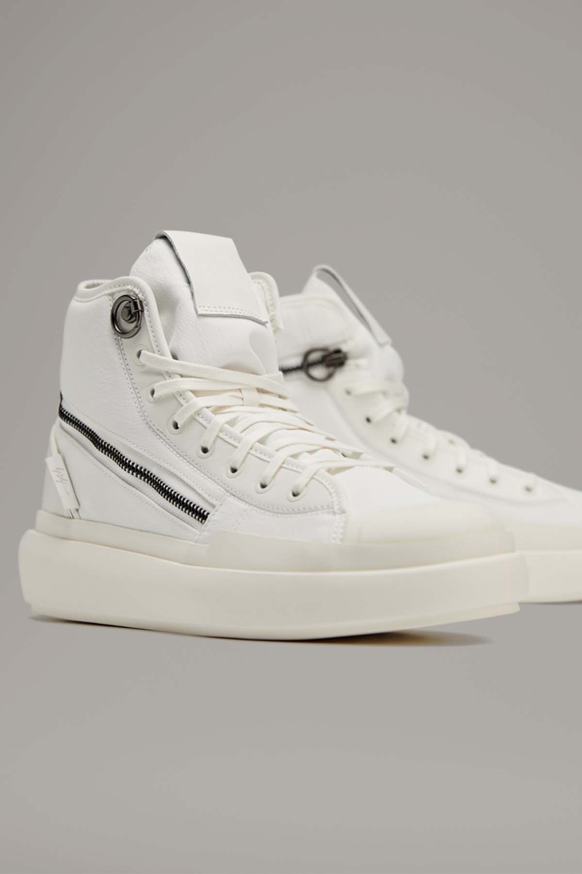 Y-3 High top white sneakers
