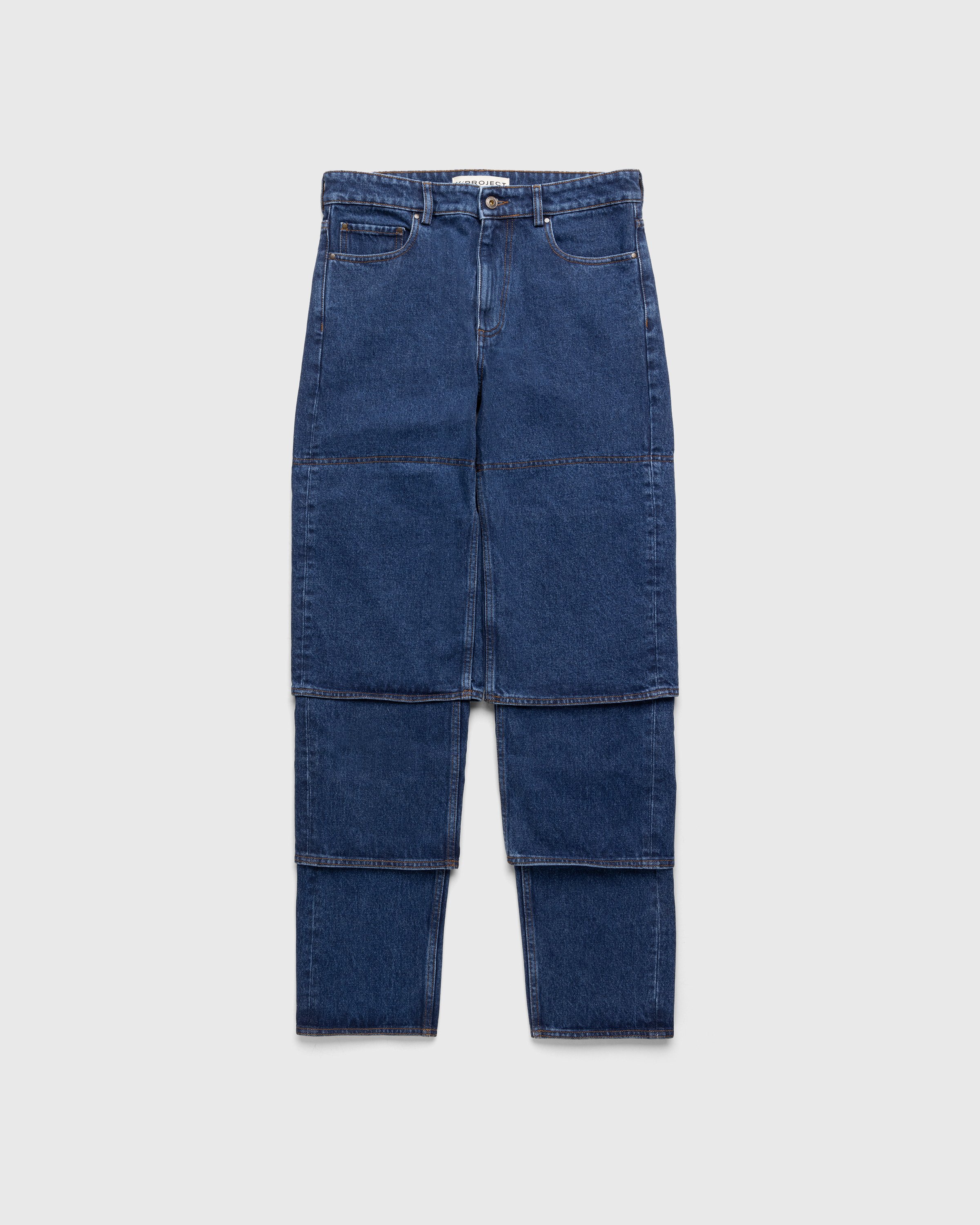 Y/Project - Classic Multi-Cuff Jeans Blue - Clothing - Blue - Image 1