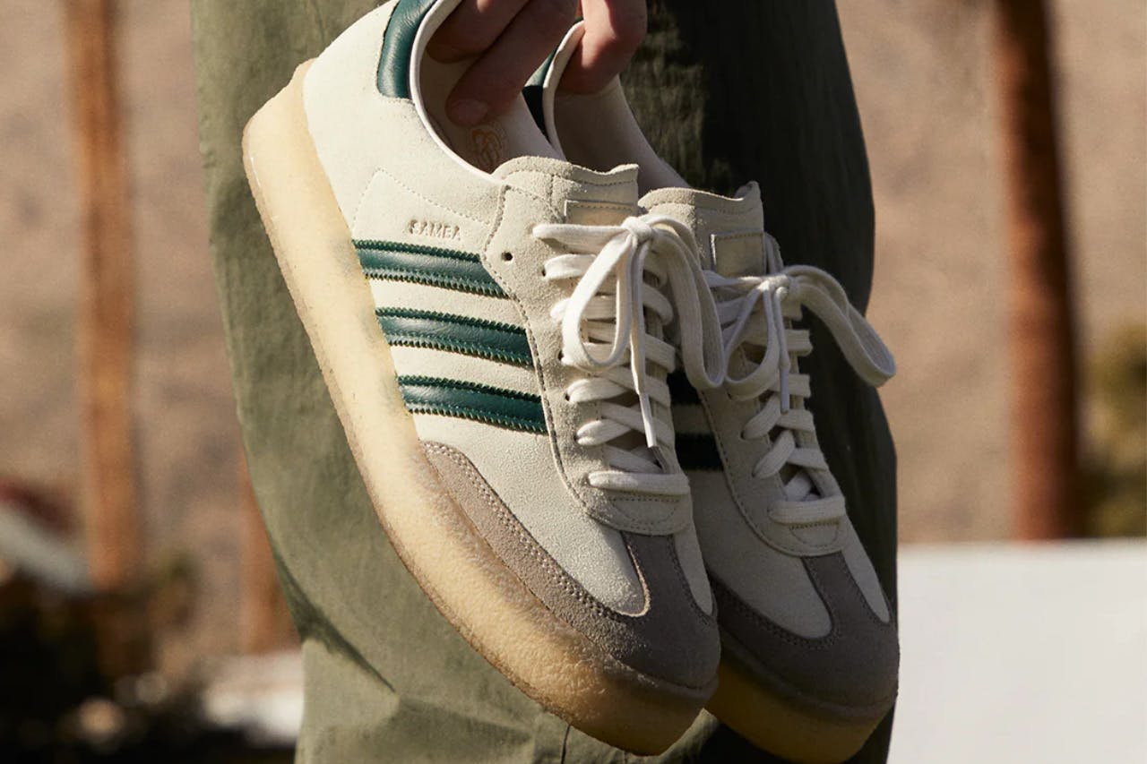 chef Geloofsbelijdenis Gebeurt adidas, Clarks & KITH Drop Thicc Crepe-Soled Sambas