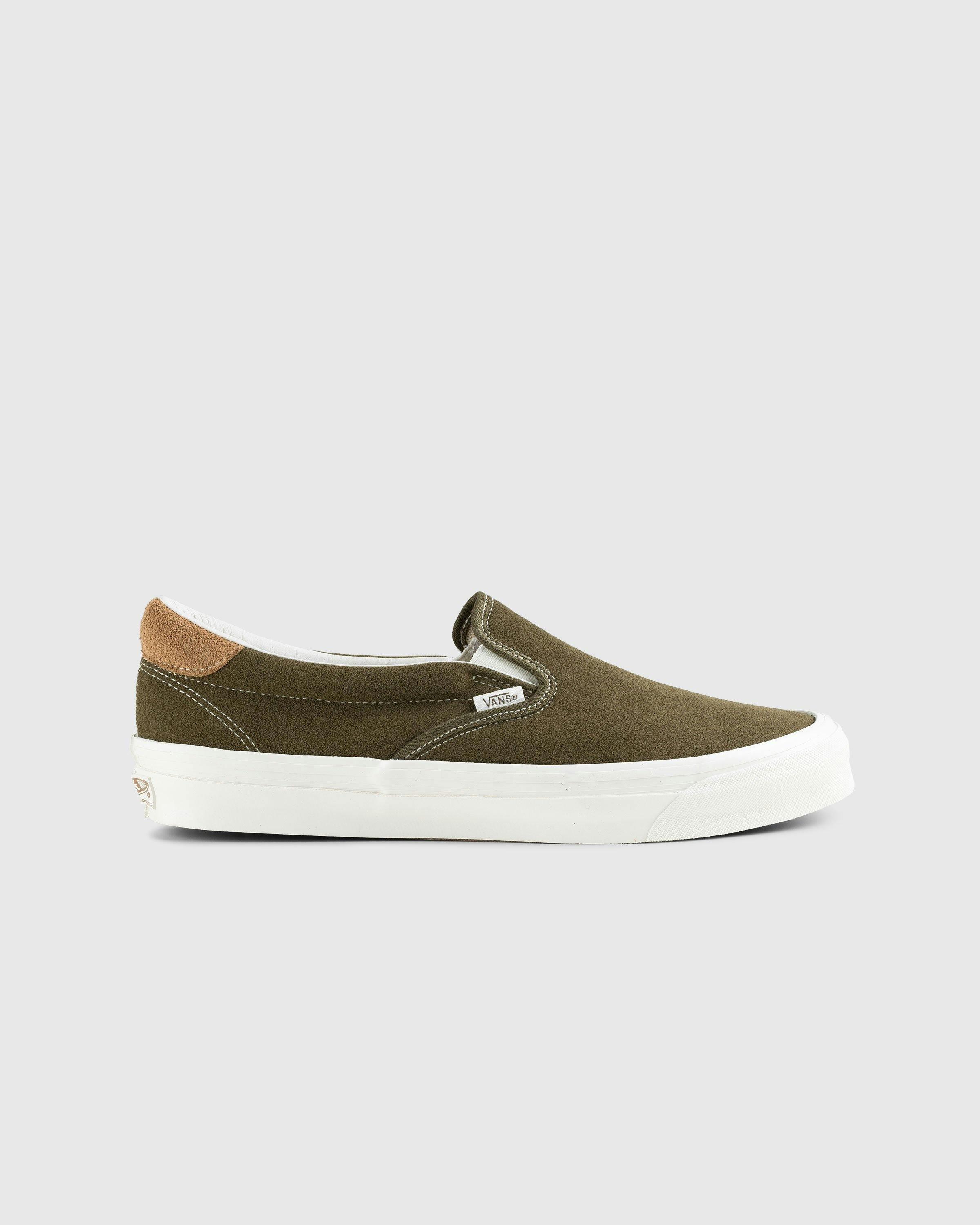 Vans - OG Slip-On 59 LX Suede Green - Footwear - Green - Image 1