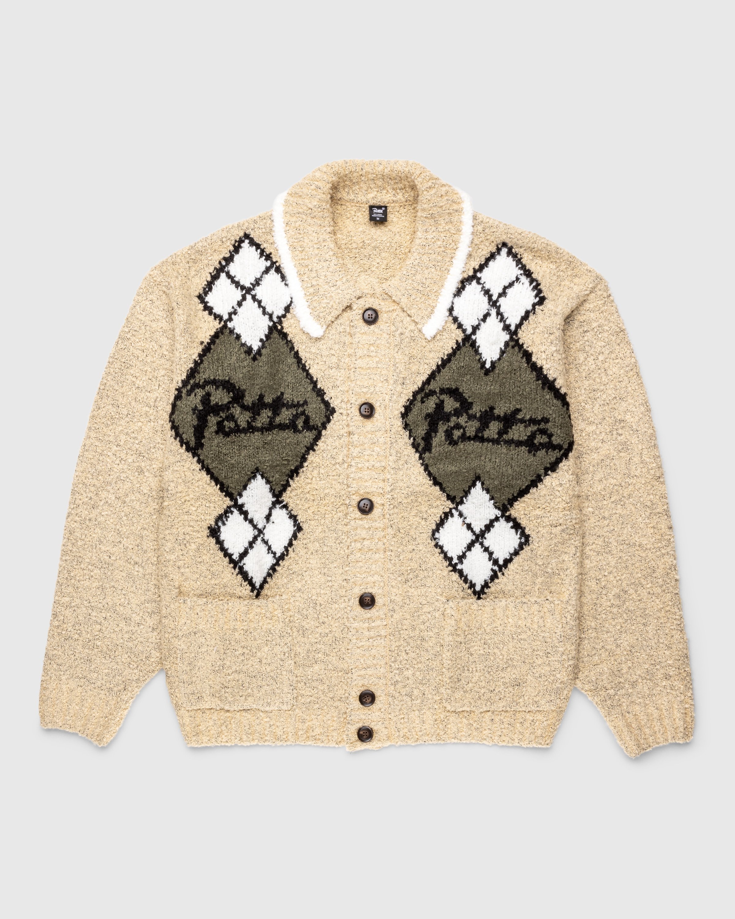 Patta - Argyle Knitted Cardigan - Clothing - Brown - Image 1