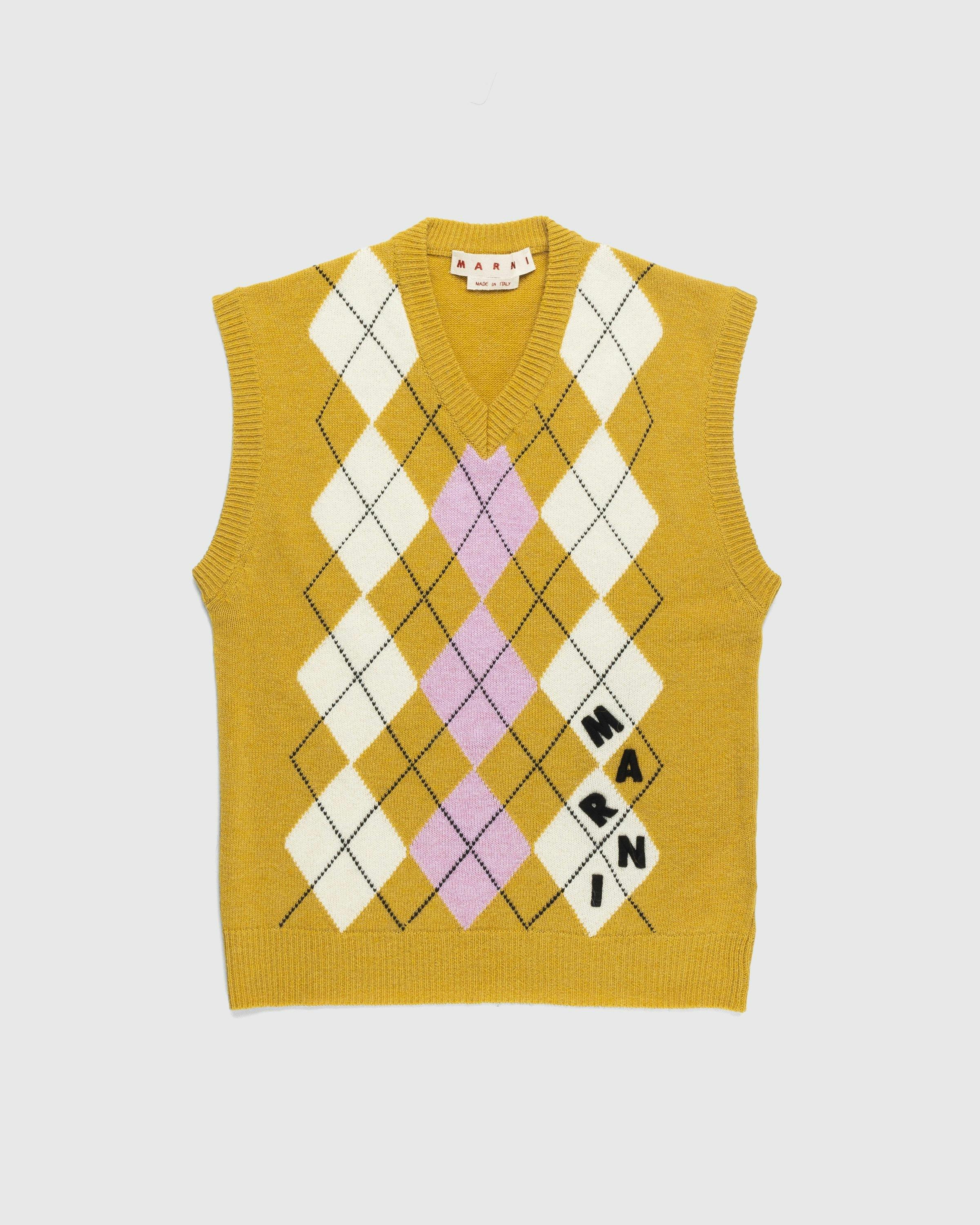 Marni - V-Neck Vest Yellow - Clothing - Yellow - Image 1