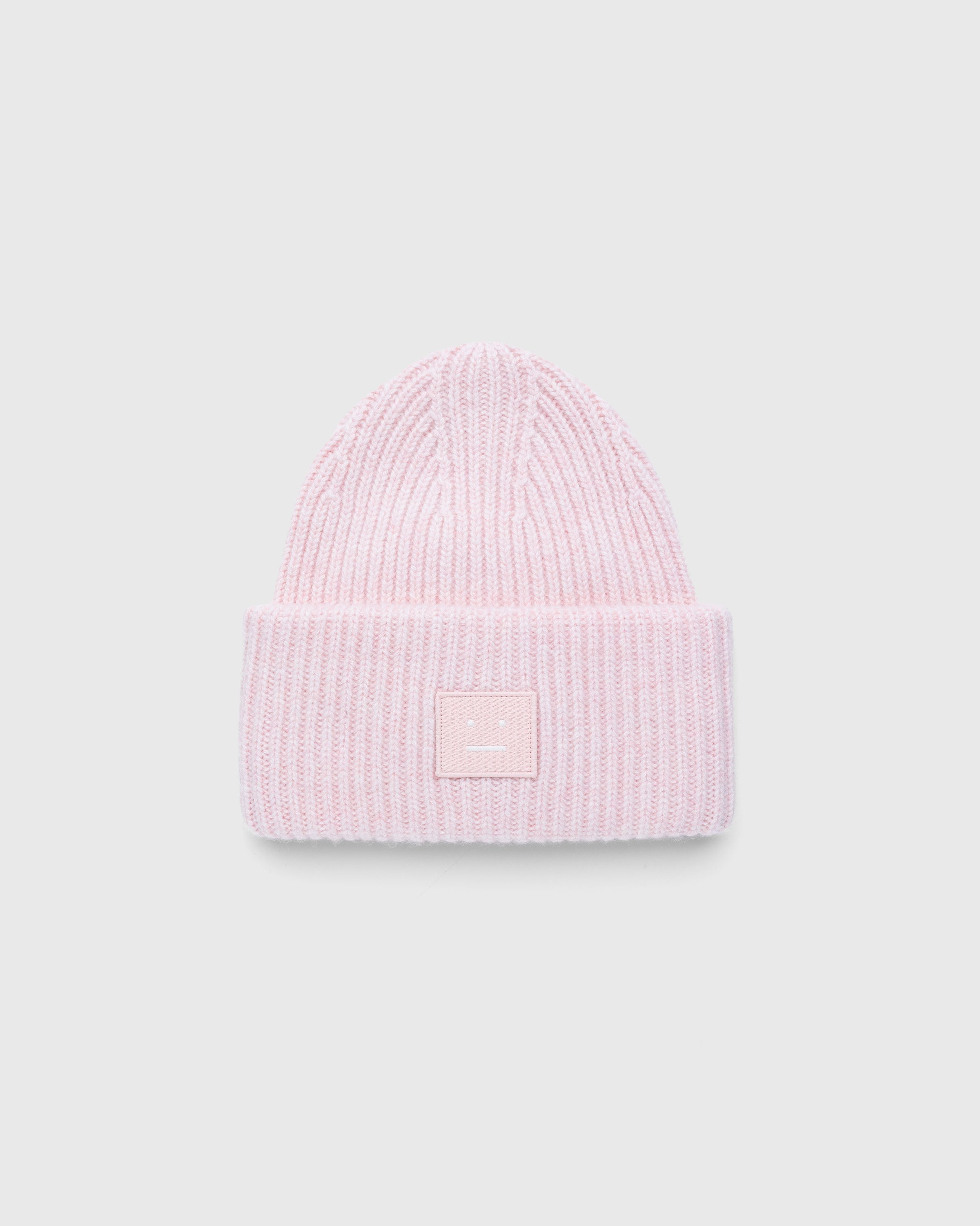 Acne Studios - Large Face Logo Beanie Pink - Accessories - Pink - Image 1