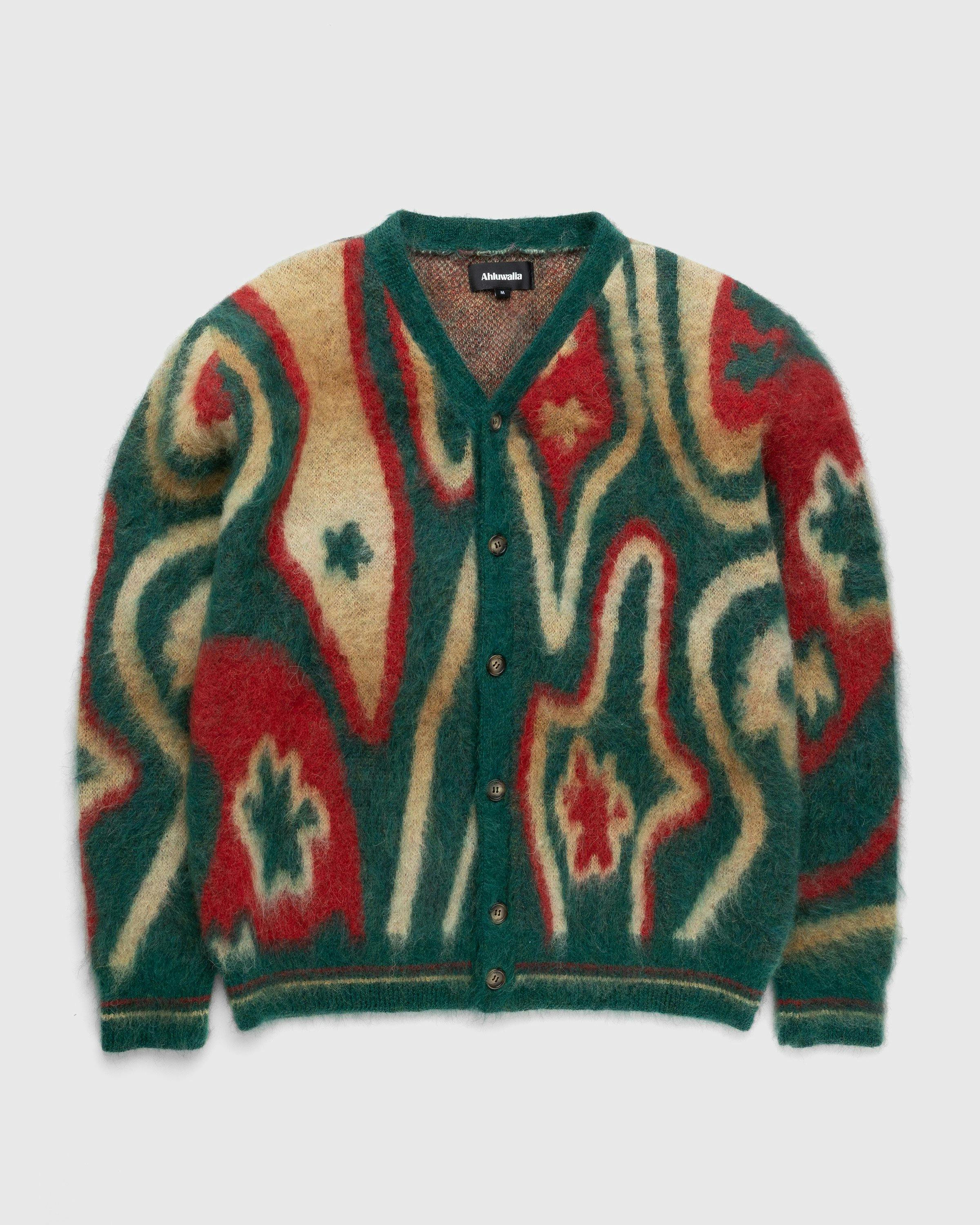 Ahluwalia - Ongoye Knit Cardigan - Clothing - Green - Image 1