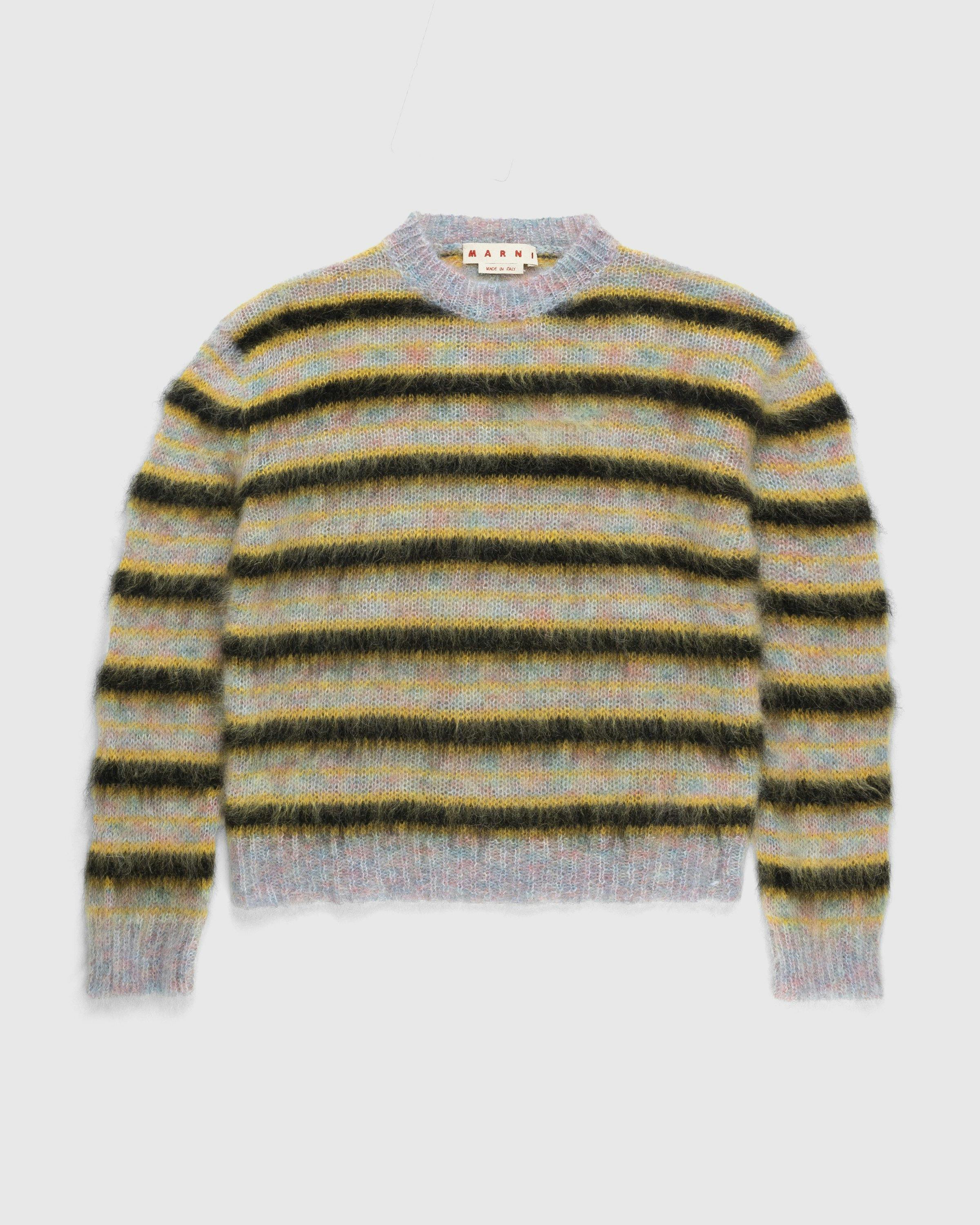 Marni - Striped Mohair Sweater Multi - Clothing - Multi - Image 1