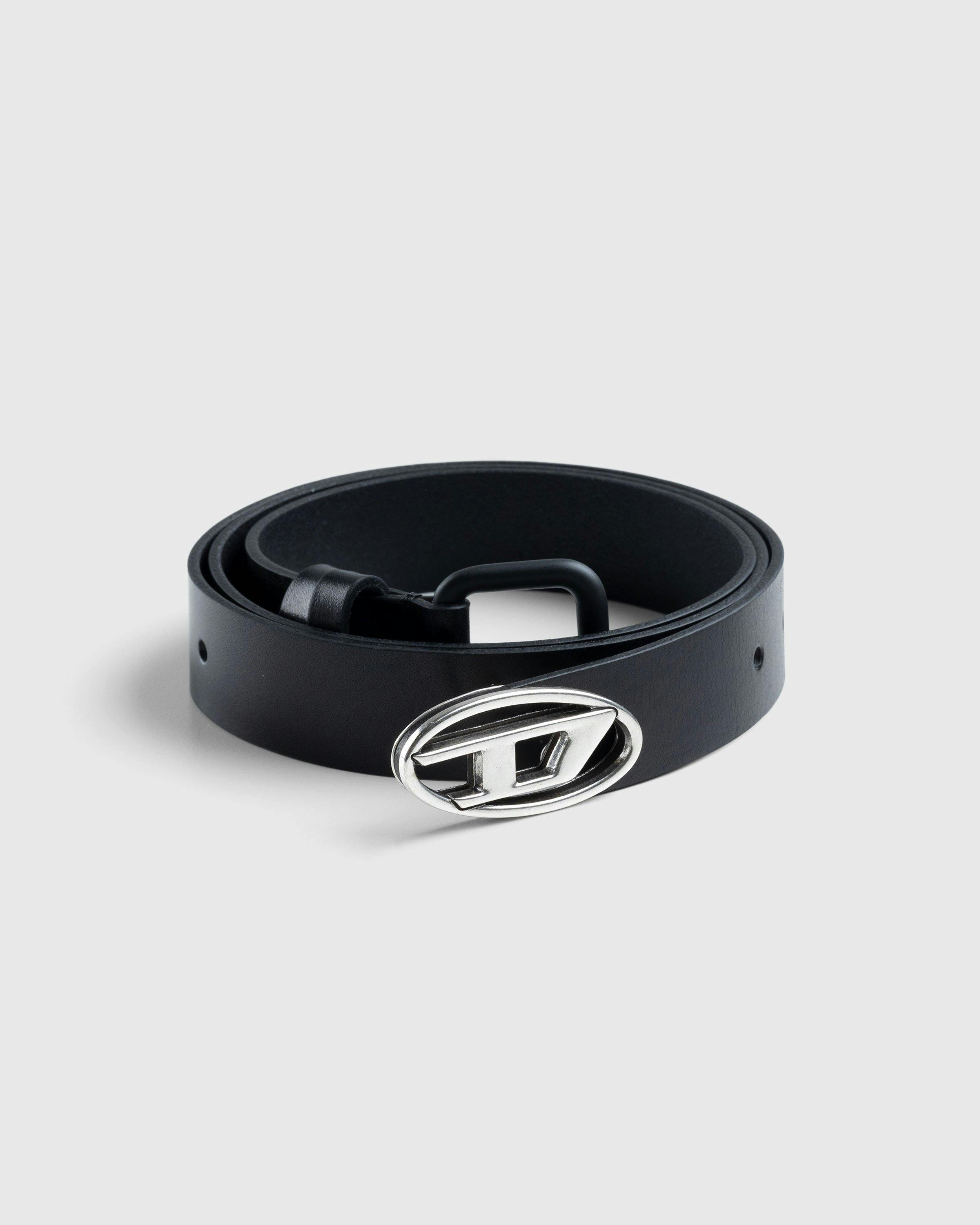 Diesel - Oval D Logo B-Inlay Belt Black - Accessories - Blue - Image 1