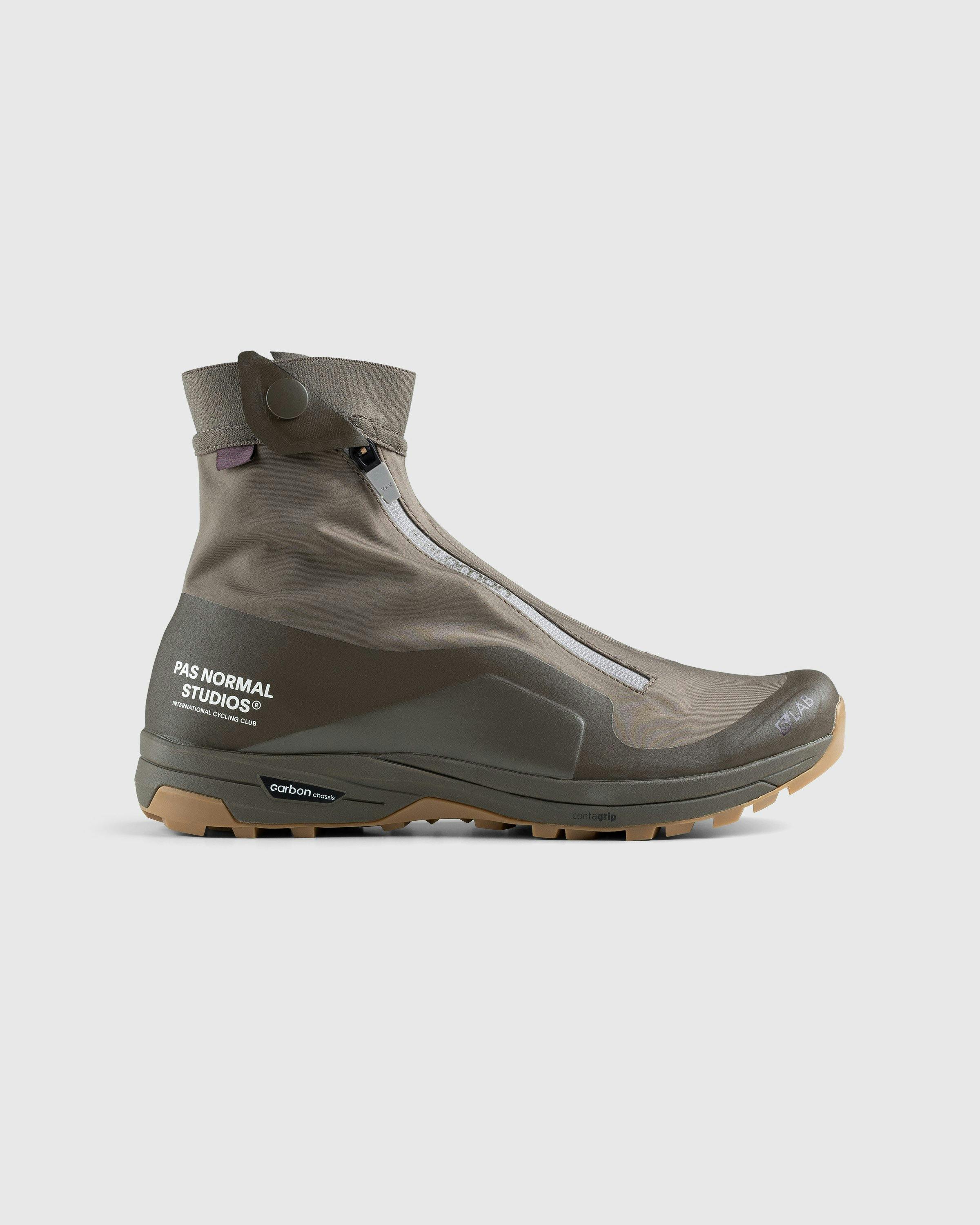 Salomon x PAS NORMAL STUDIOS - XA-Alpine 2 Moss Gray/Deep Lichen Green/Gull - Footwear - Brown - Image 1