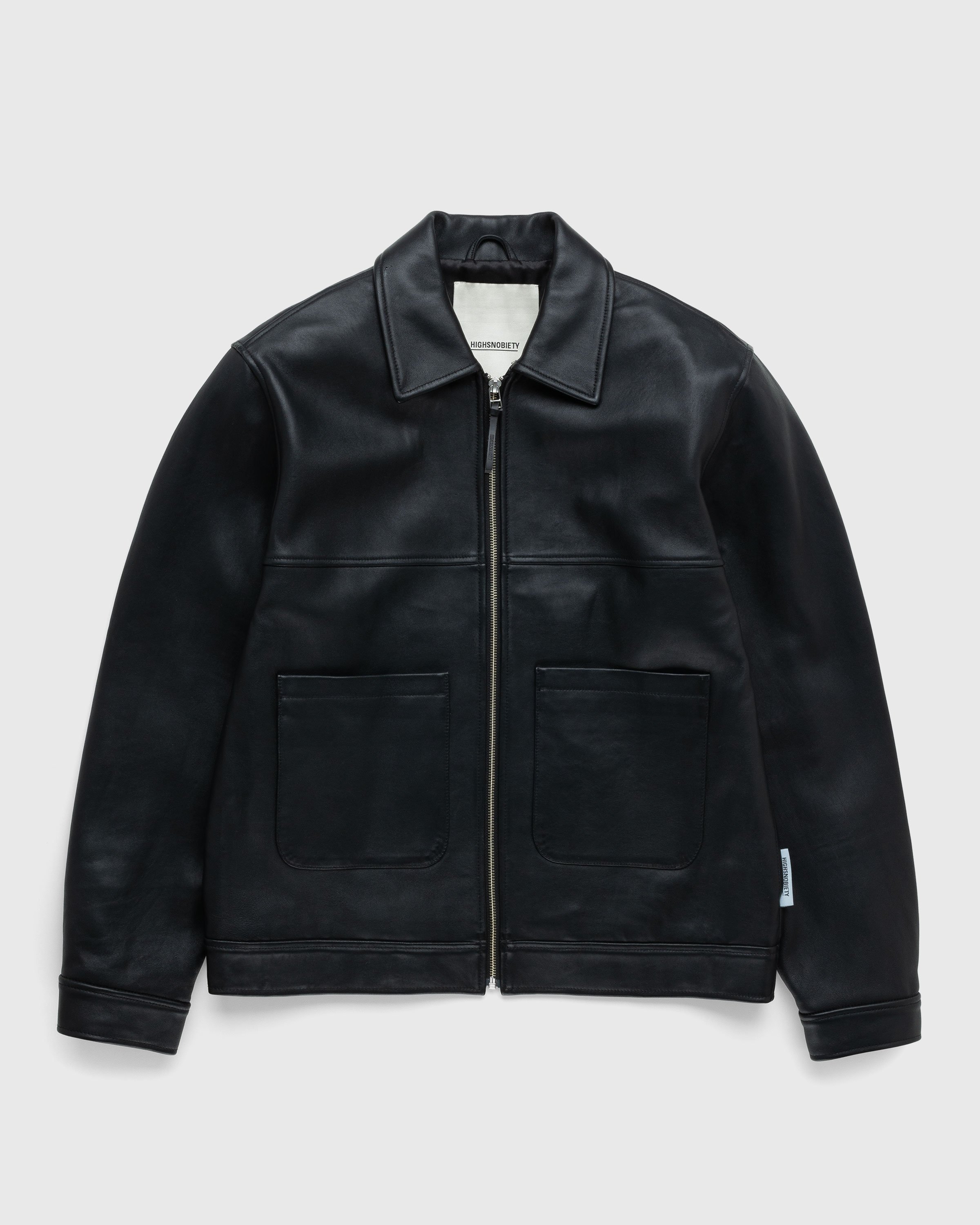 Highsnobiety - Leather Jacket Black - Clothing - Black - Image 1