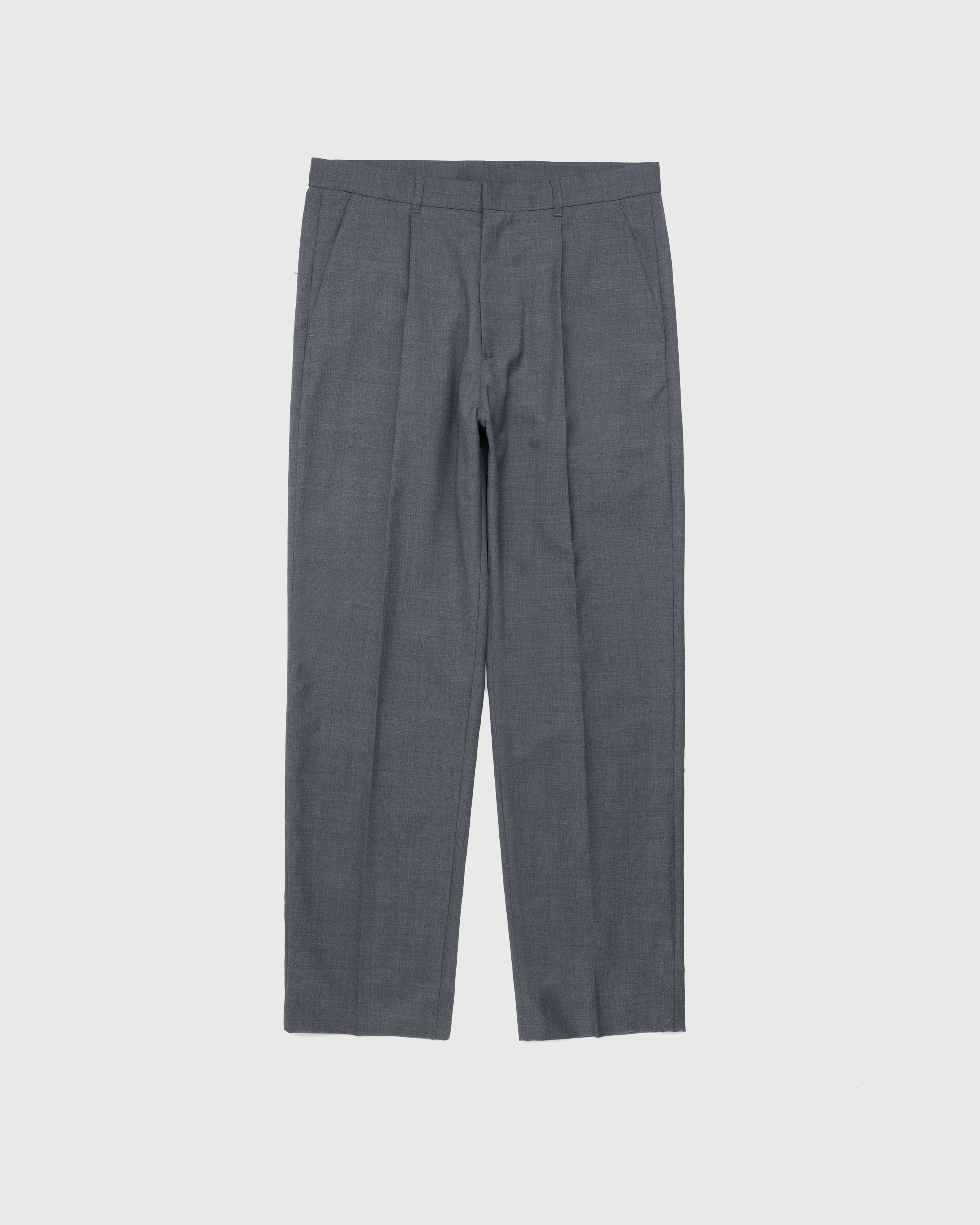 Highsnobiety - Tropical Wool Suiting Pants Grey - Clothing - Grey - Image 1