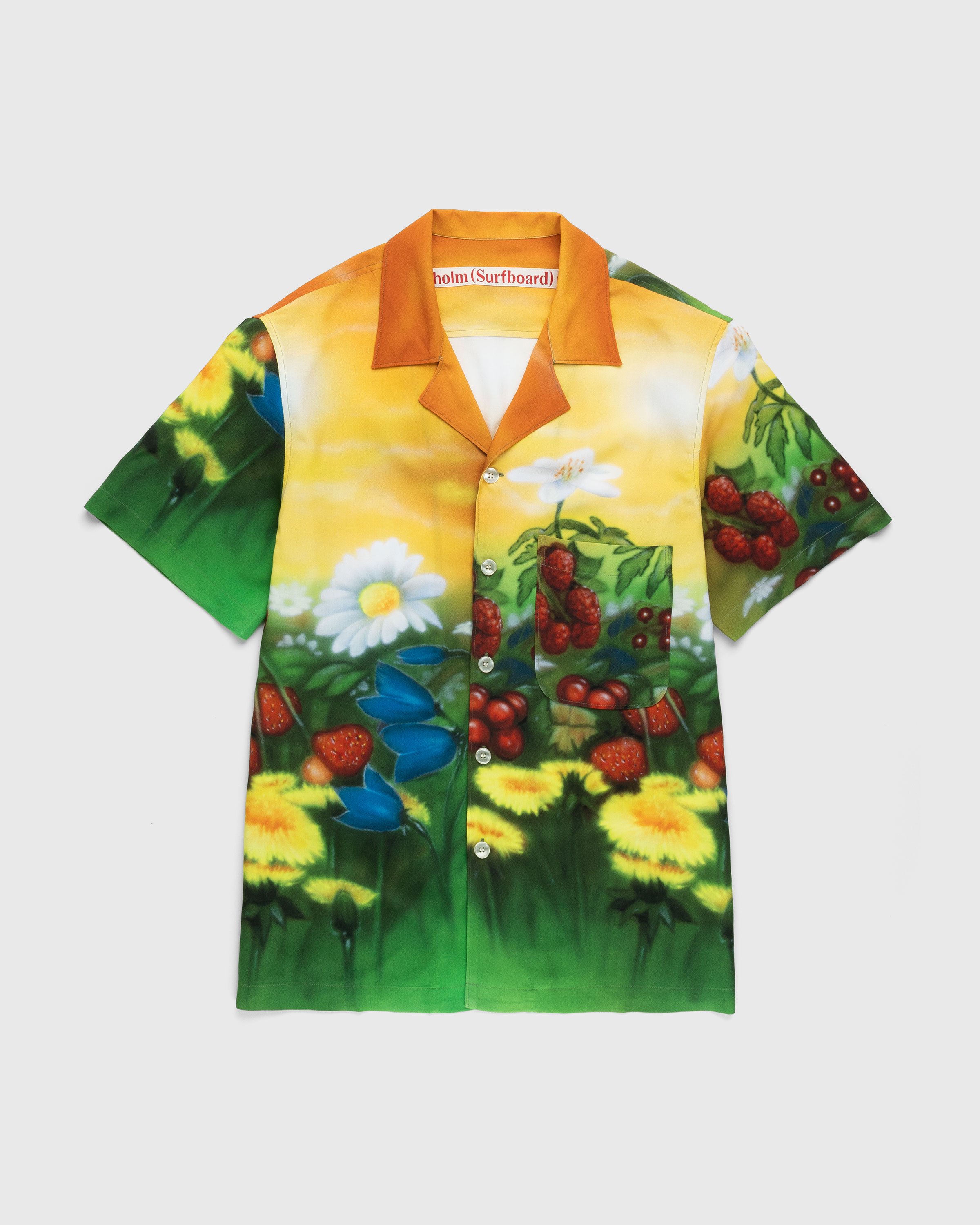 Stockholm Surfboard Club - Floral Airbrush Button-Up Shirt Multi - Clothing - Multi - Image 1
