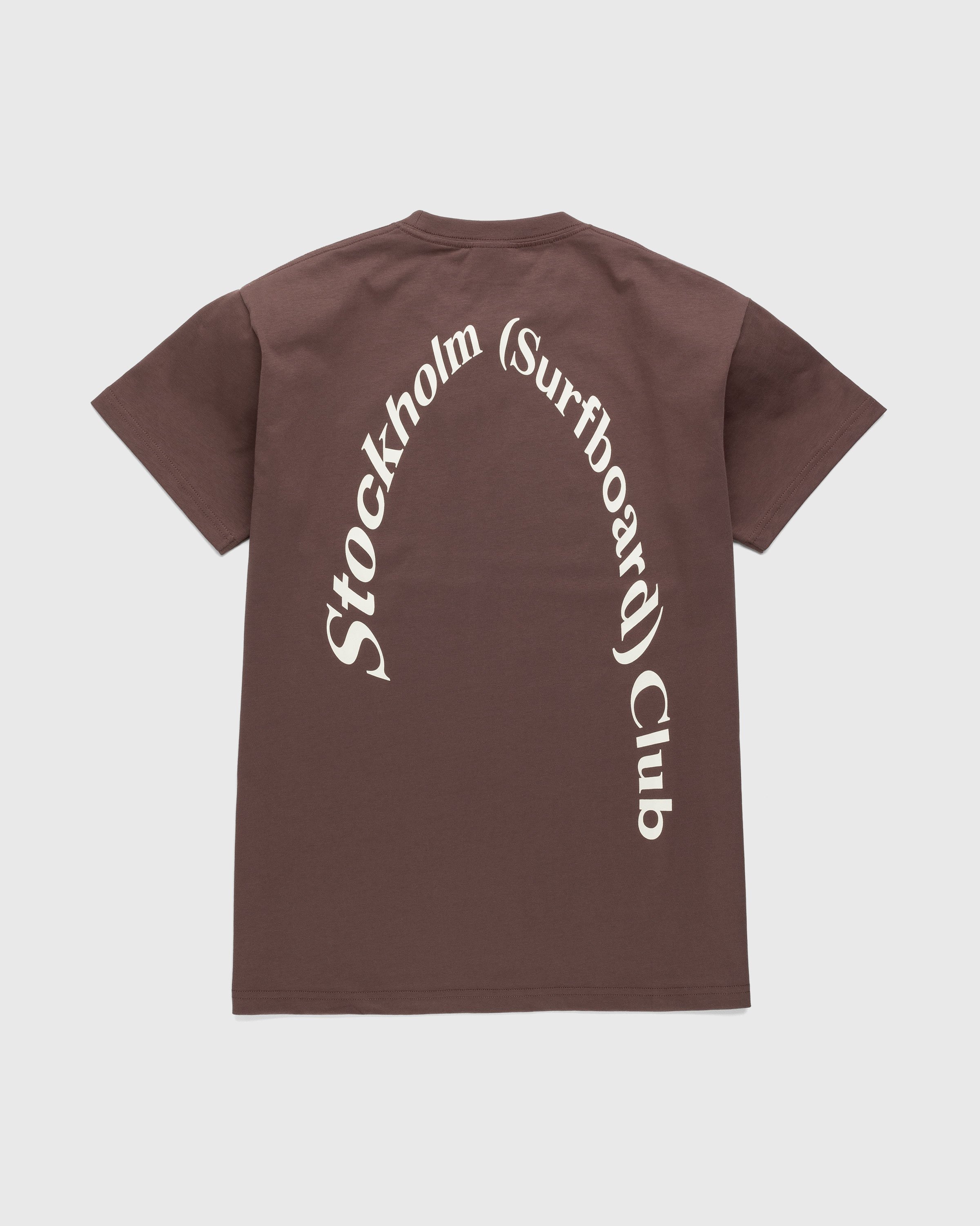 Stockholm Surfboard Club - Logo T-Shirt Brown - Clothing - Brown - Image 1