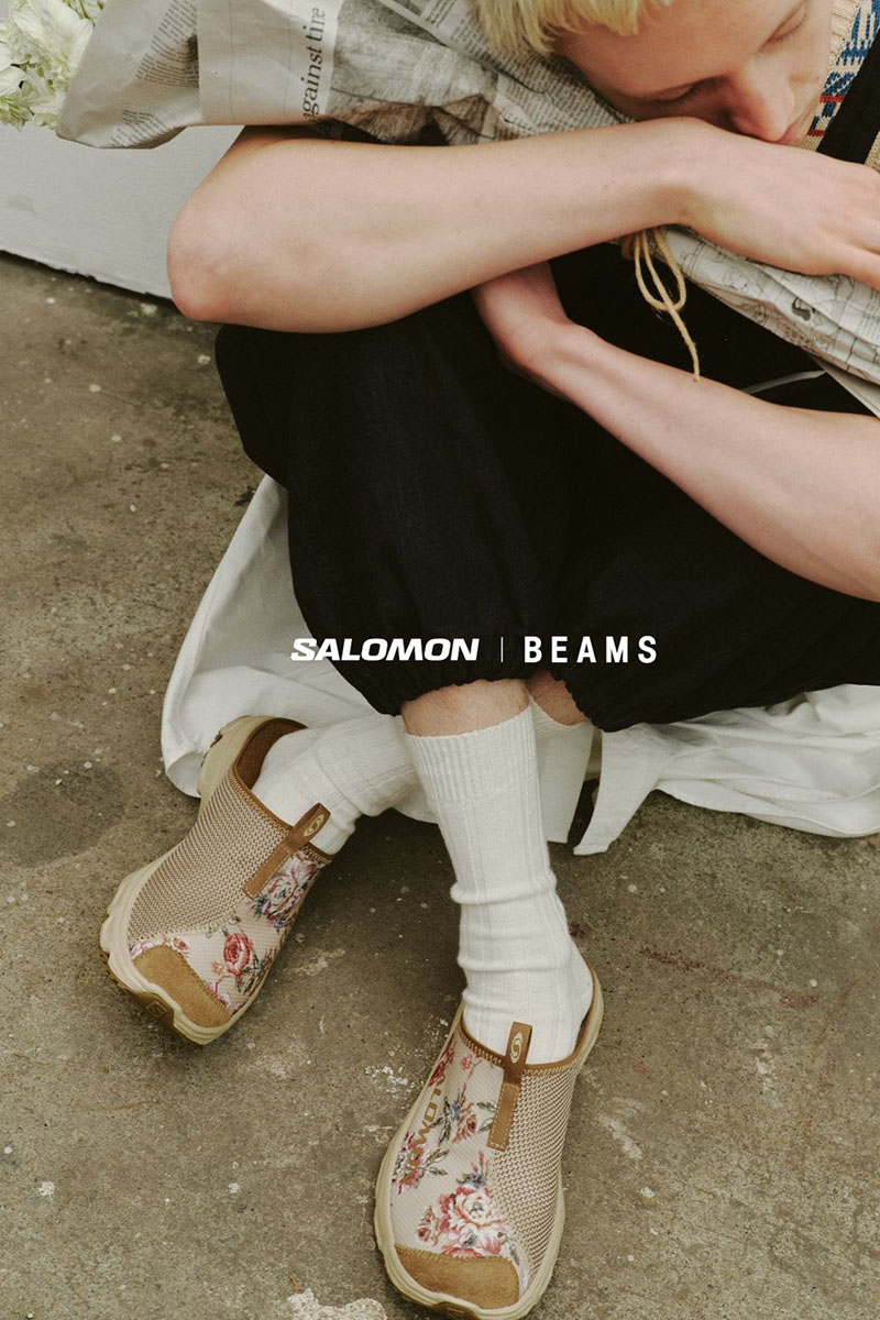 BEAMS Dresses the Salomon RX Slide 3.0 in Florals