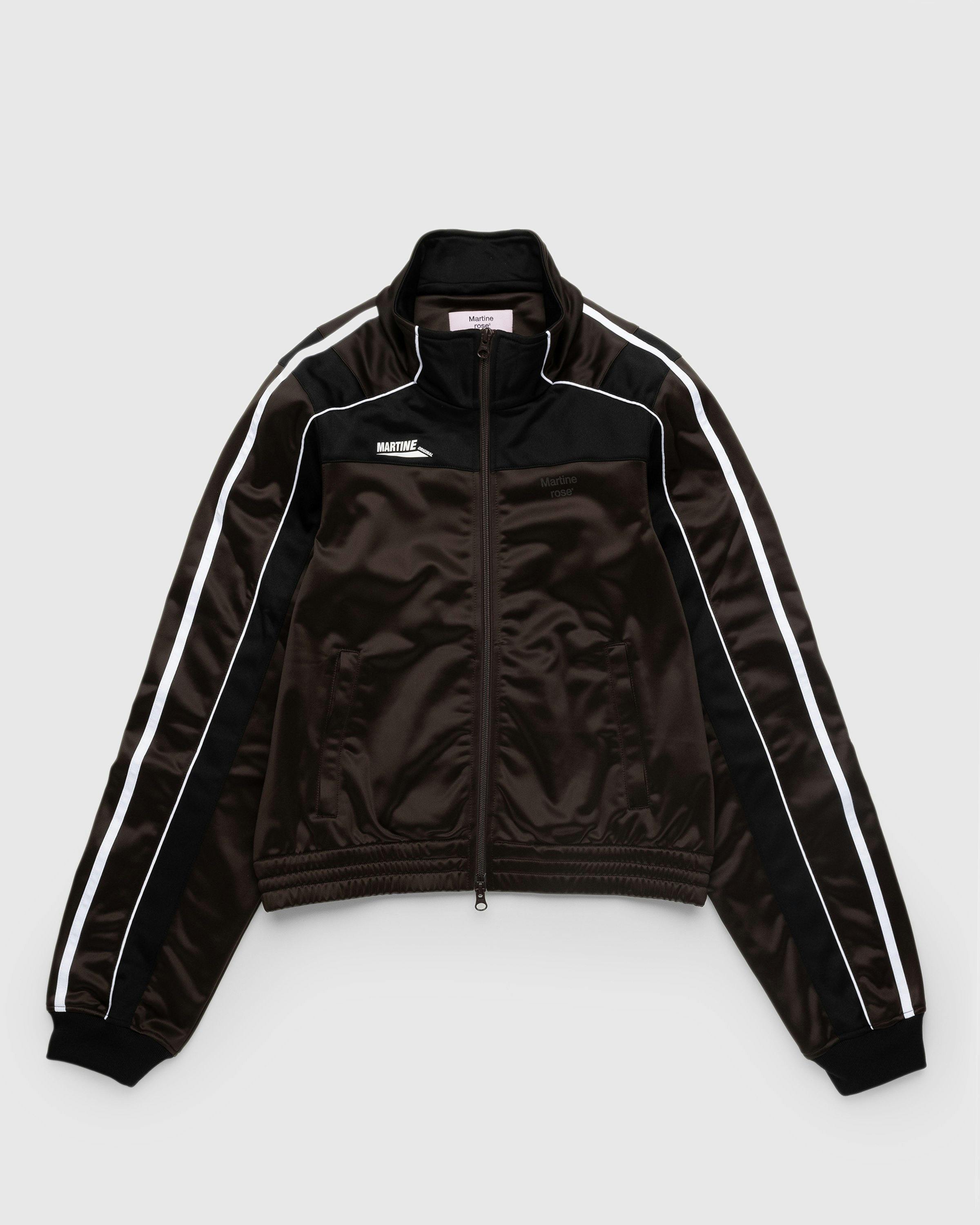 Martine Rose - Shrunken Track Jacket Brown - Clothing - Brown - Image 1