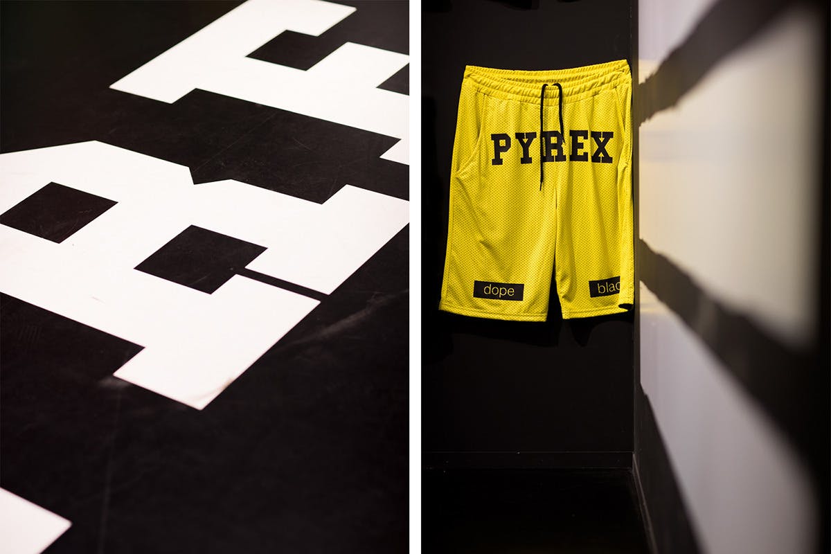 yzyupdates on X: North wore one of the earliest designs from Pyrex Vision,  a New York-based fashion brand founded in 2012 by Virgil Abloh. Following  his success as a streetwear designer, Abloh