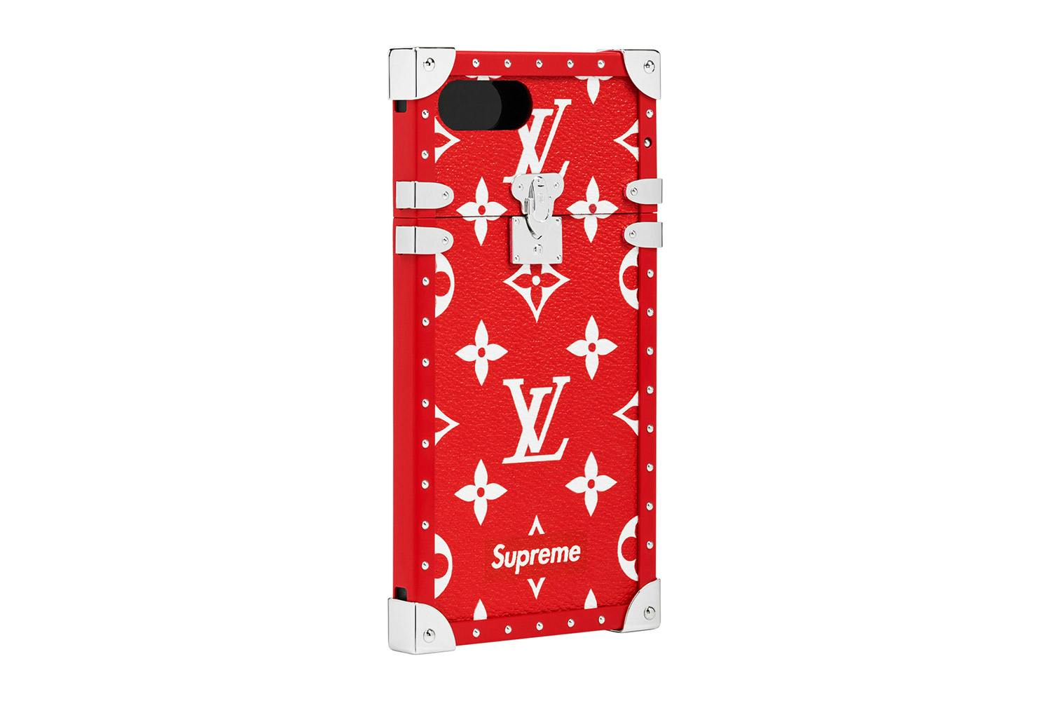 Classic Black Louis Vuitton X Supreme iPhone 11 Pro Max Case