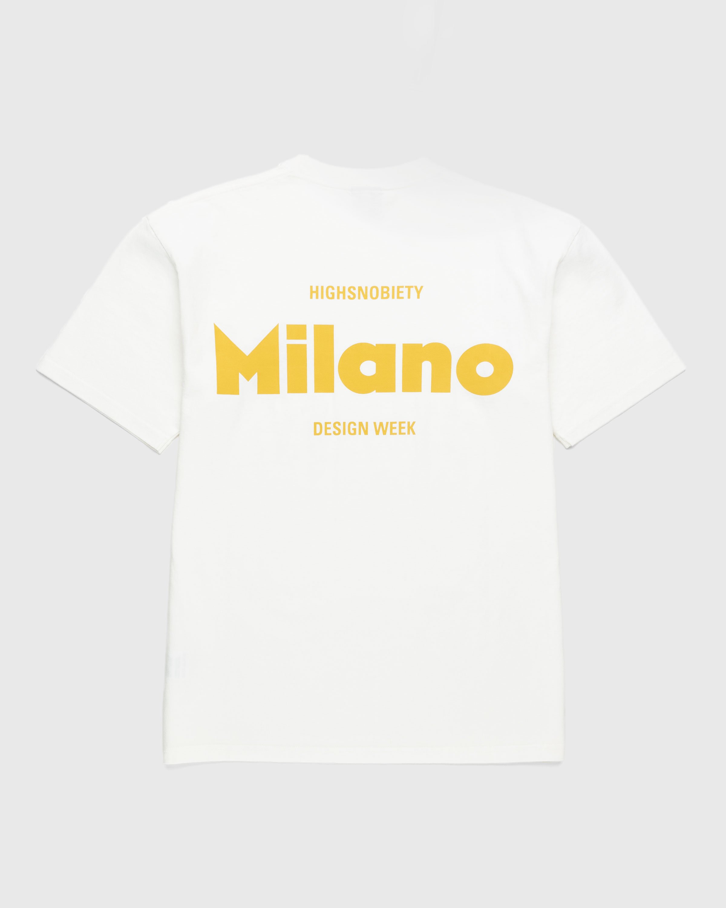 Highsnobiety - Milano Design Week Graphic T-Shirt White - Clothing - White - Image 1