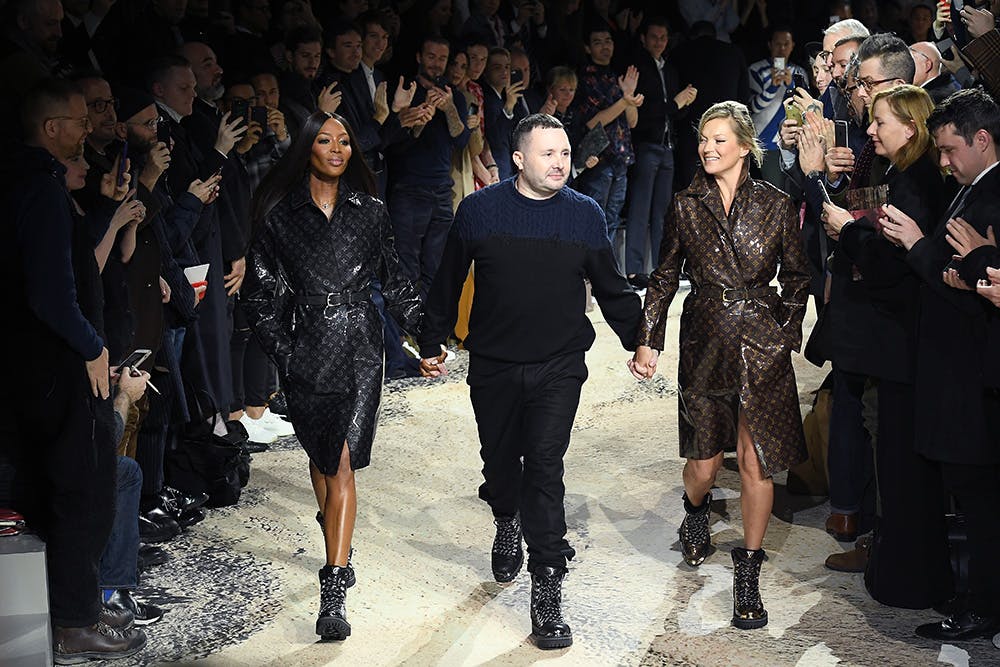 Kate Moss, Naomi Campbell Walk in Louis Vuitton Fall 2018 Men's Show –  Footwear News