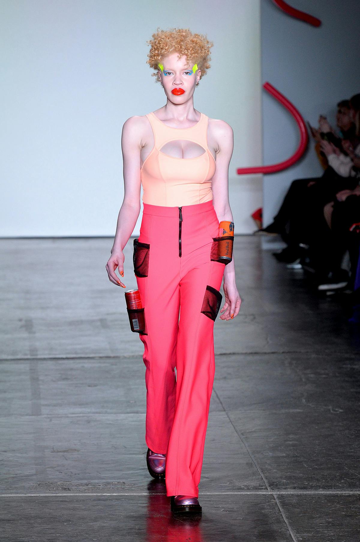 chromat nyfw fw18 Cheetos runway