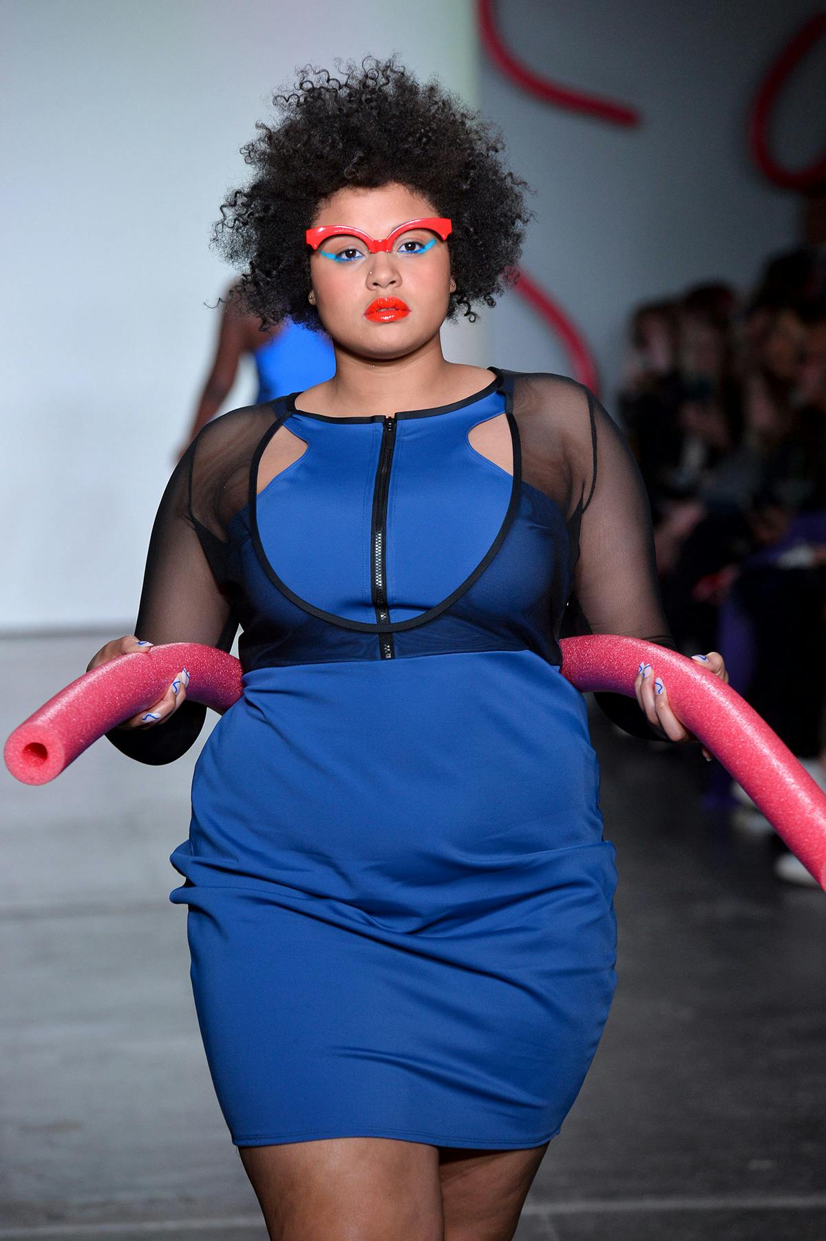 chromat nyfw fw18 Cheetos runway