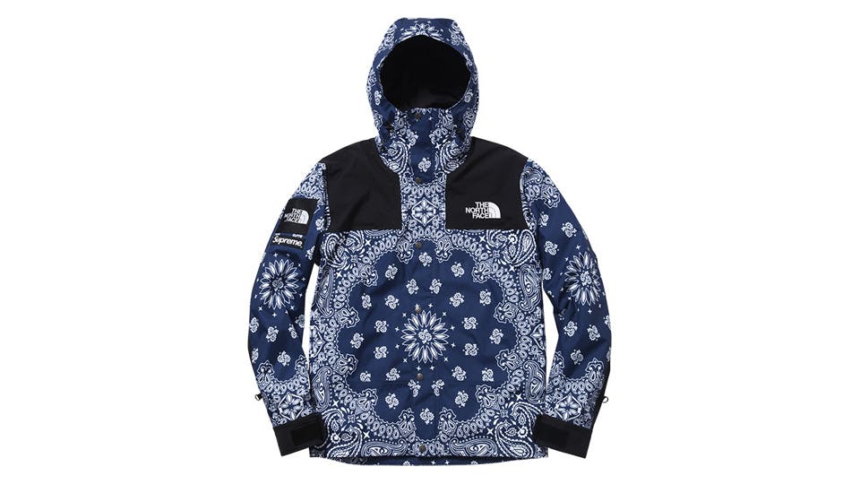 supreme x the north face history fw14