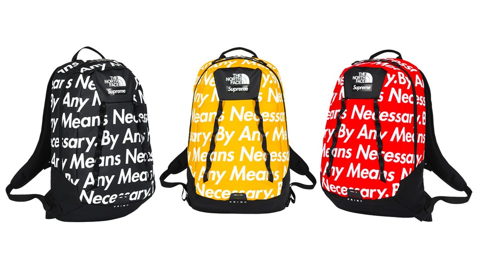 supreme x the north face history fw15