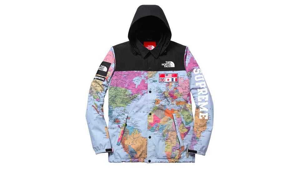 supreme x the north face history ss14