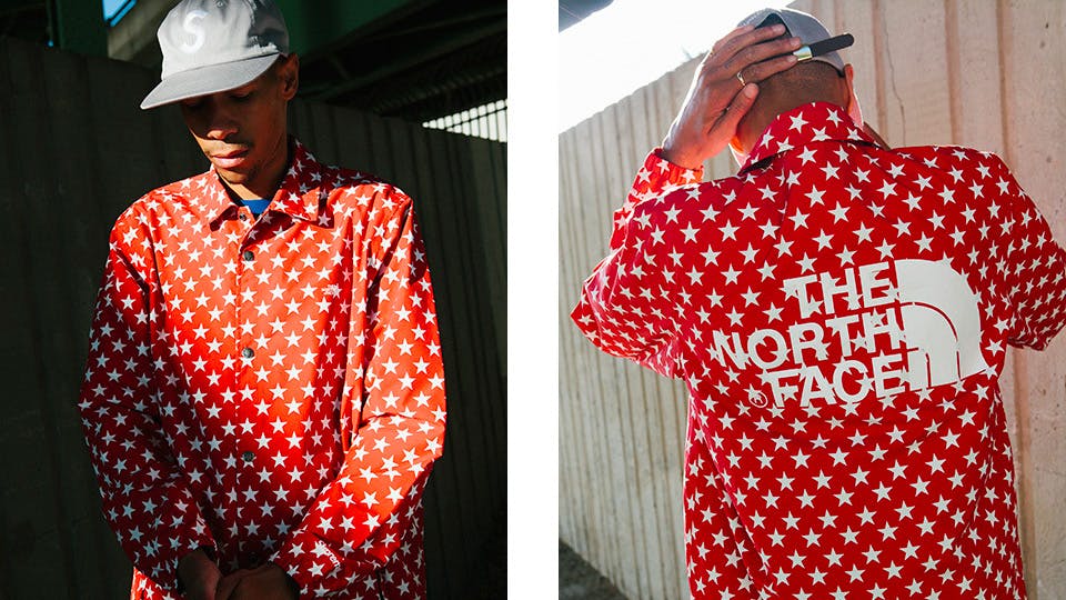 supreme x the north face history ss15