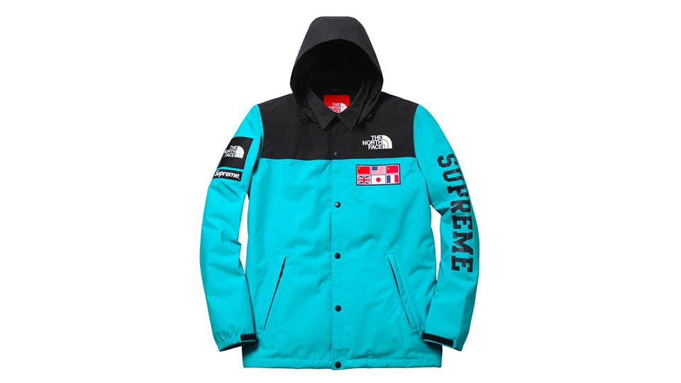 supreme x the north face history ss14