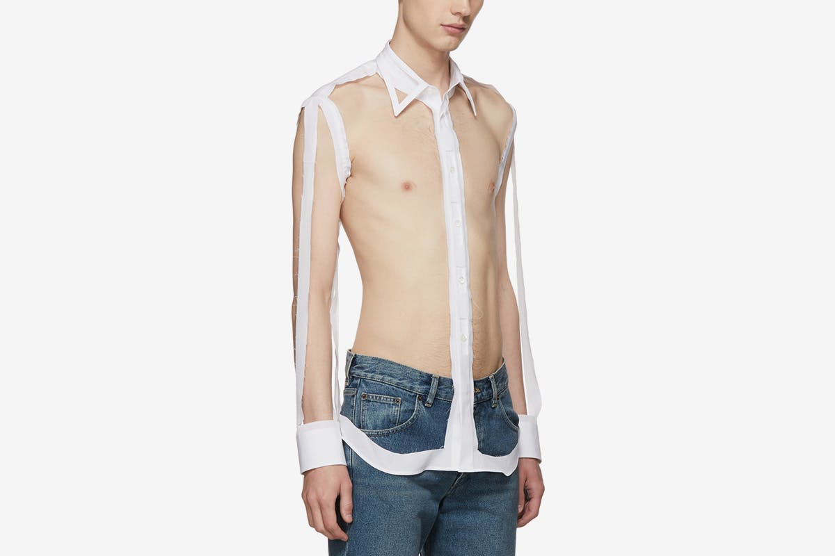 skeleton shirt main Maison Margiela OFF-WHITE c/o Virgil Abloh Replica