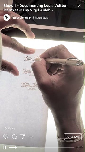 virgil abloh louis vuitton ss19 making of
