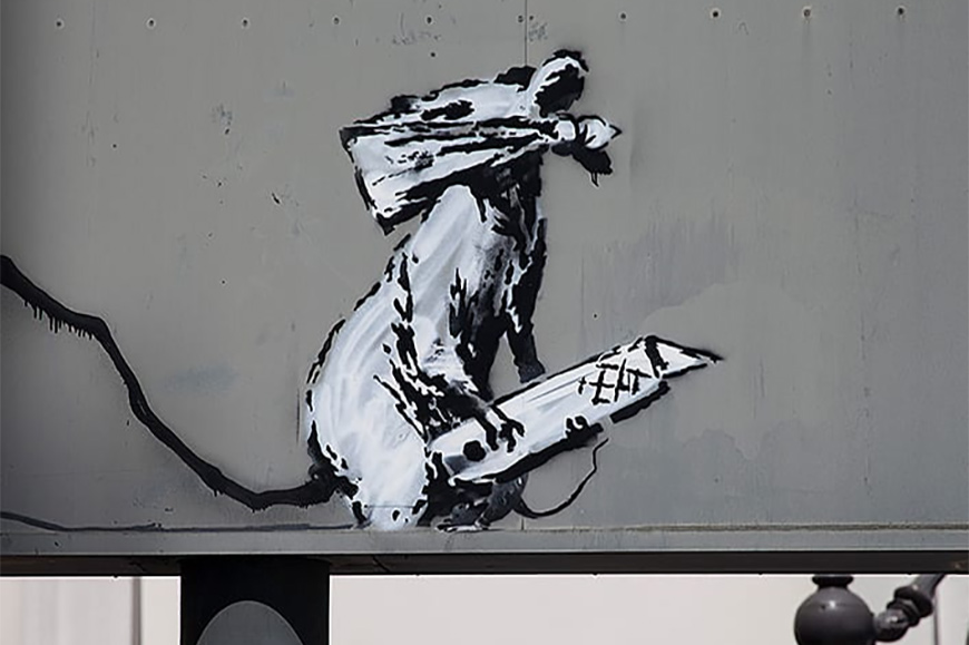 banksy paris rats murals