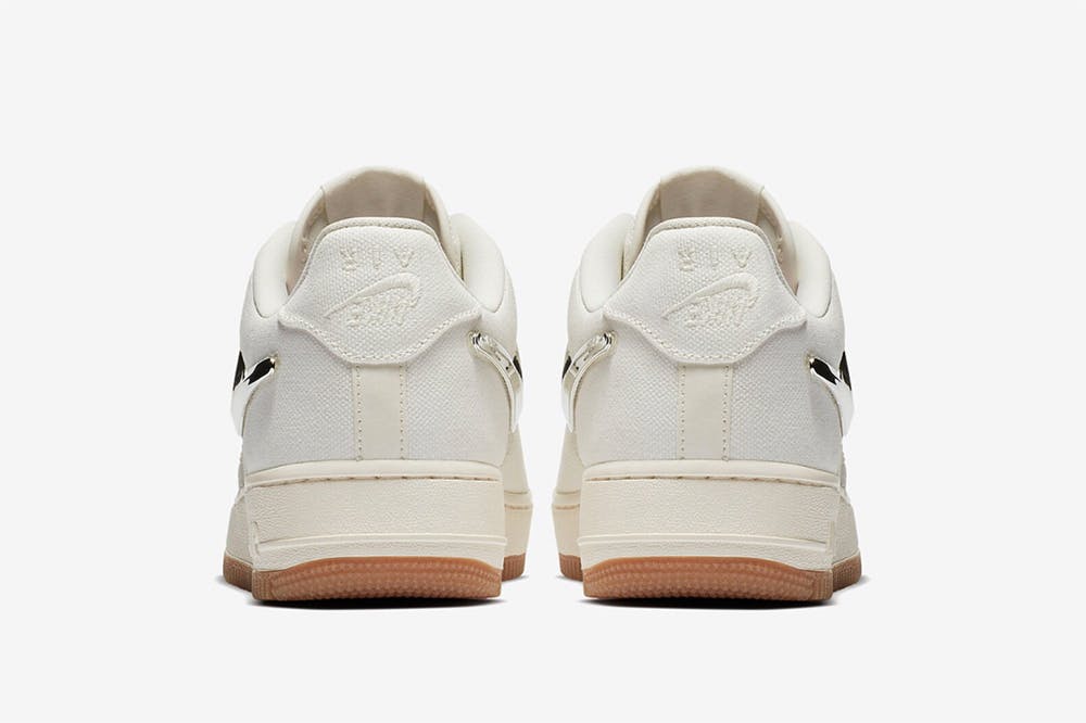 travis scott nike air force 1 sail release date price