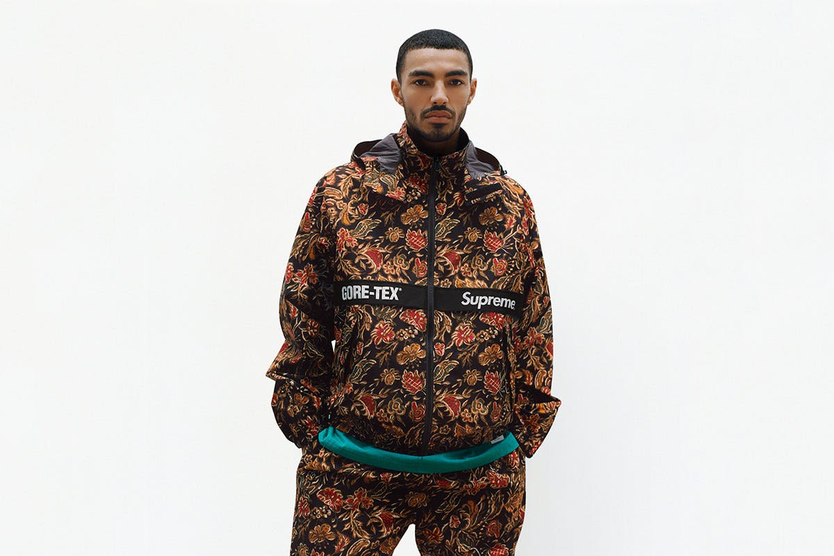 Supreme Leather Anorak Snow Camo Men's - FW18 - US