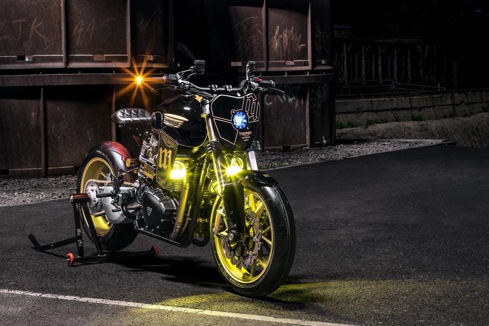 mandrill garage power street triumph t100 racer