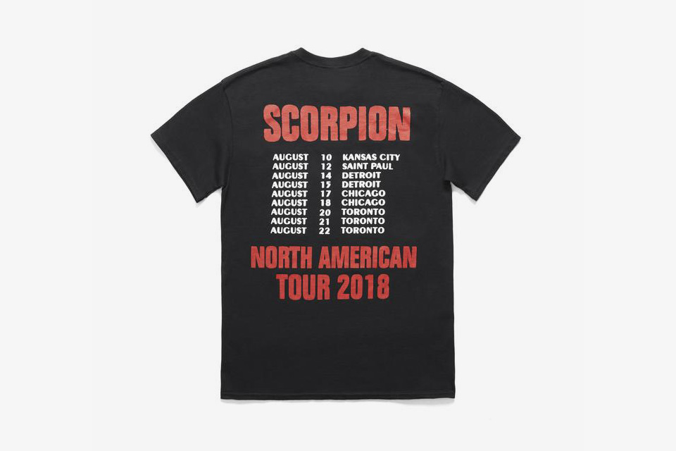 drake tour merch scorpion ASAP Ferg Aubrey and the three migos Merchandise