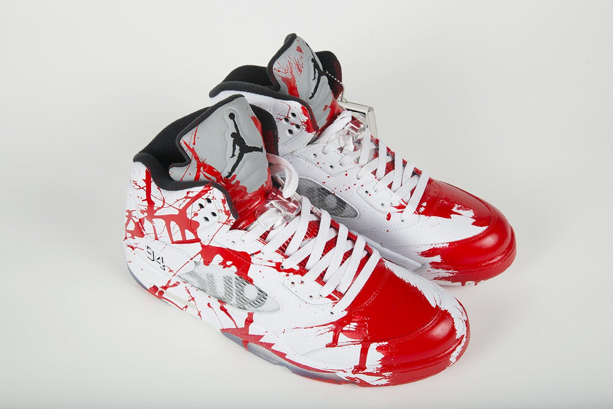 limited sneakers art charity auction Project Blitz dj am mr brainwash