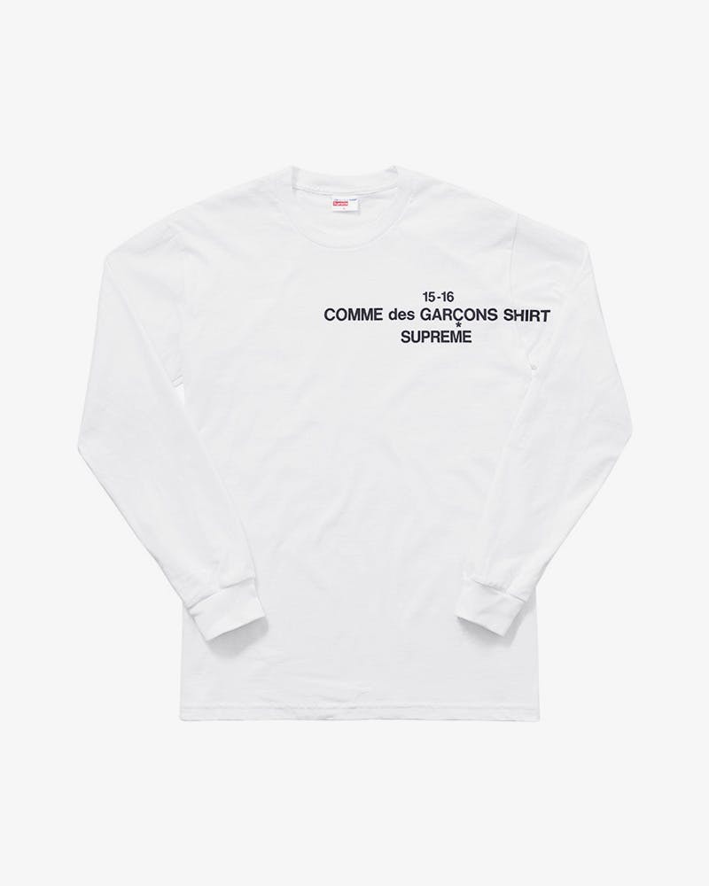 cdg supreme history 2016 comme des garcon shirt comme des garcons