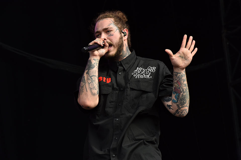 Post Malone Wore a Mac Miller Tribute T-Shirt on Stage
