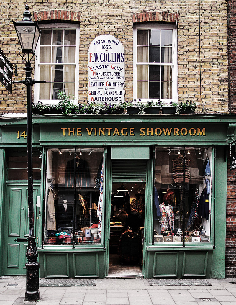 best vintage stores london AMEX american express platinum fashion
