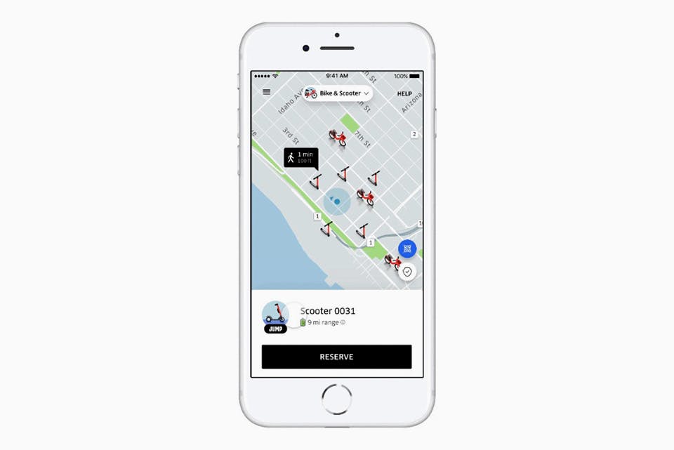 uber scooter rental