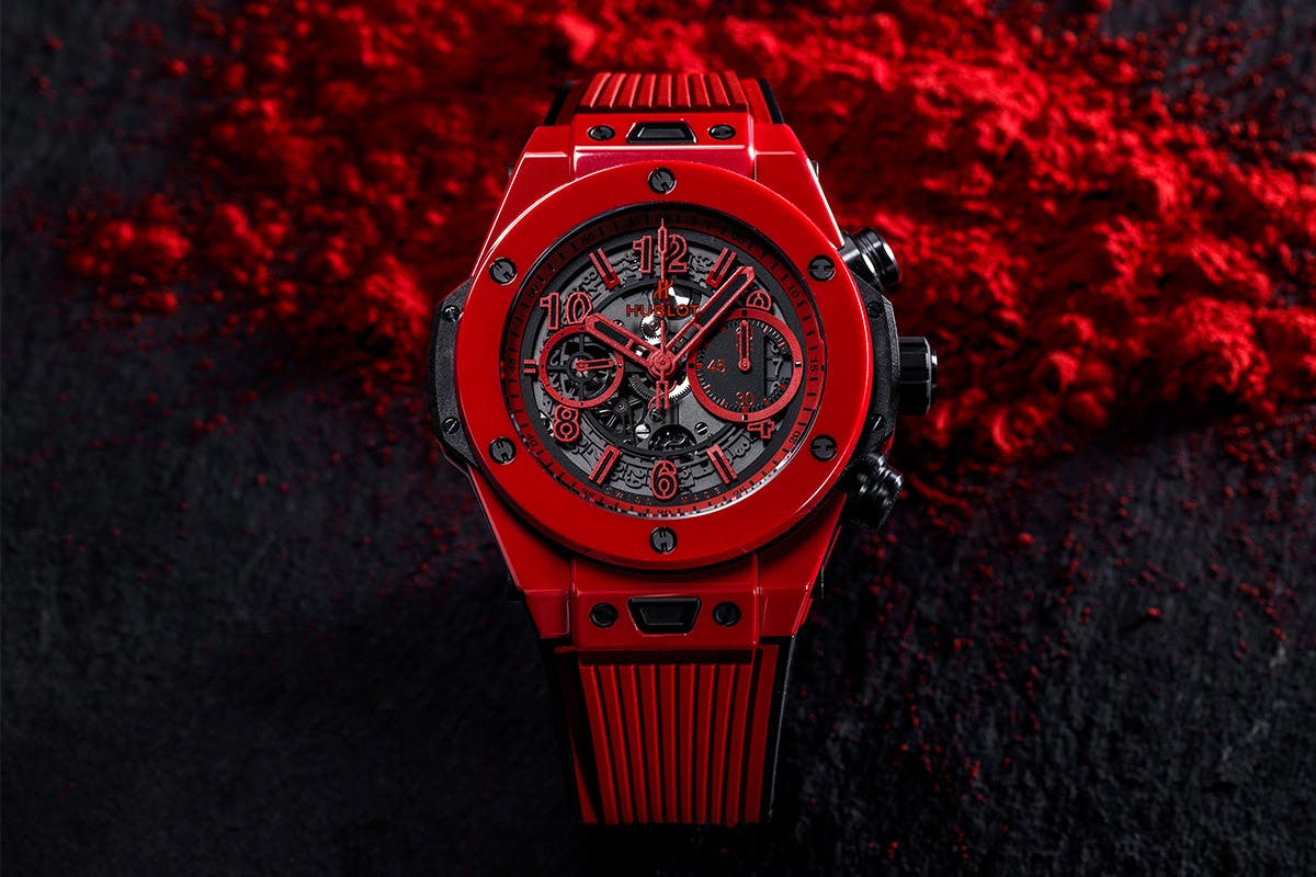 hublot big bang unico red magic ceramic watch