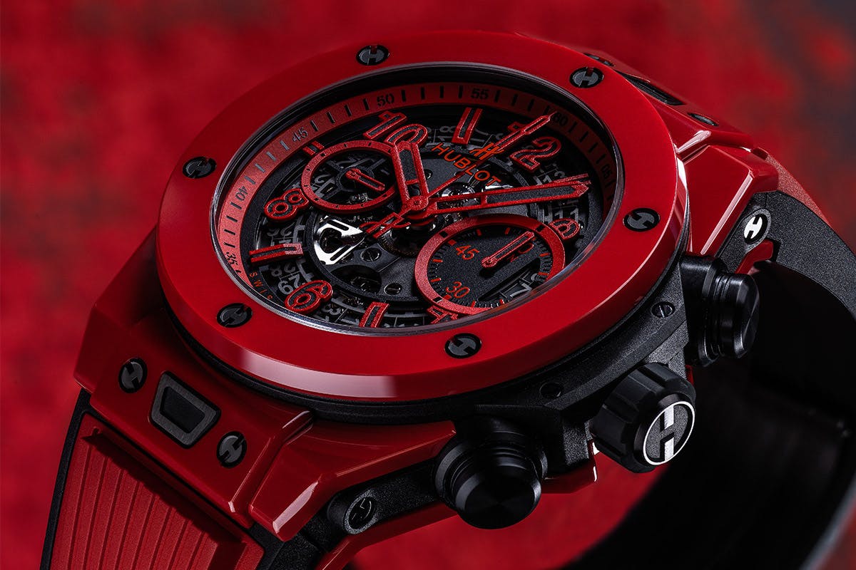 hublot big bang unico red magic ceramic watch