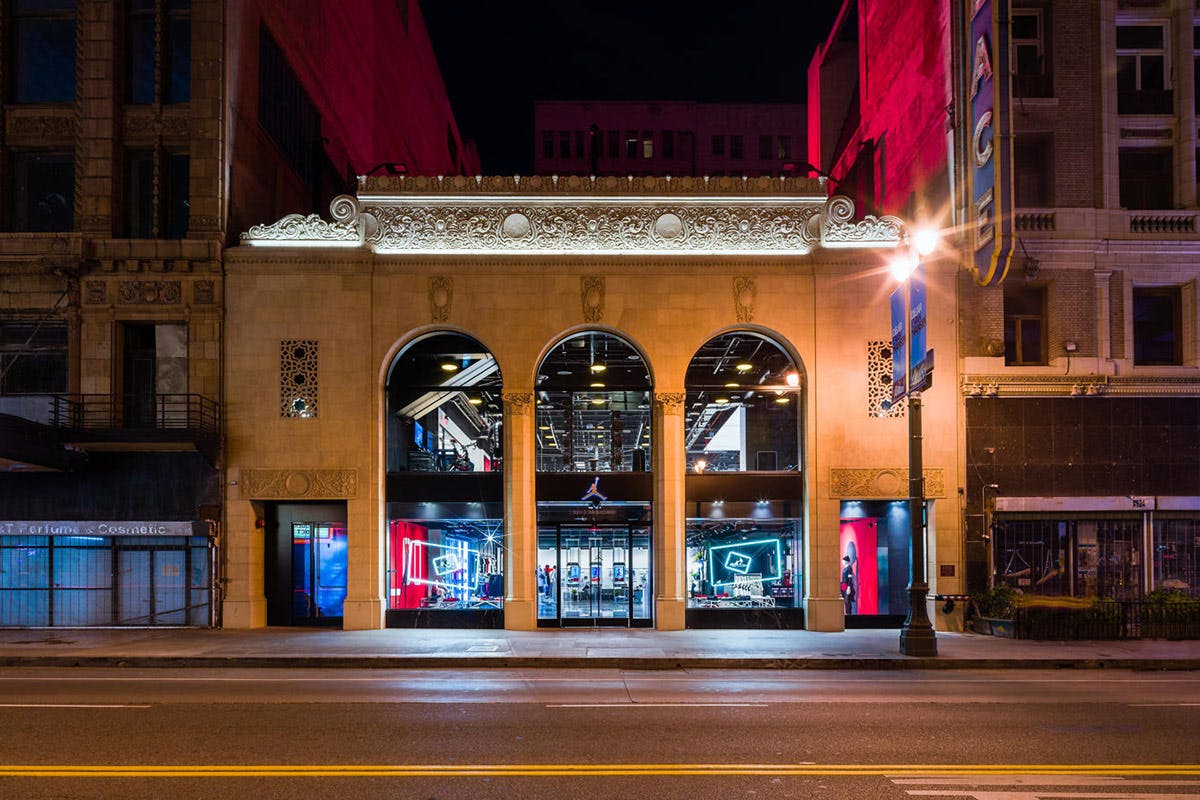 jordan brand downtown la retail store Nike los angeles