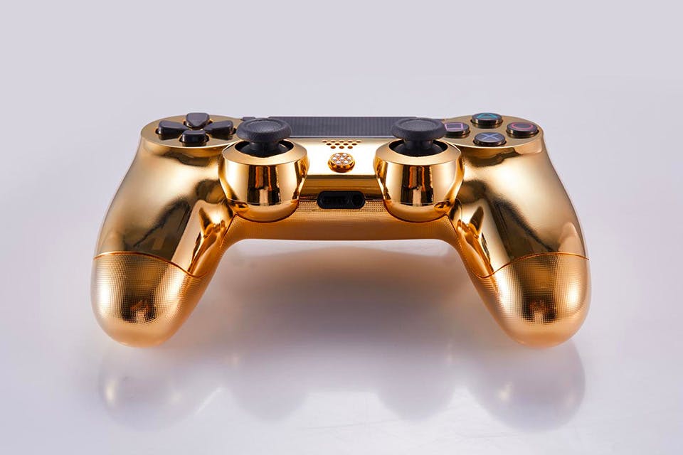 24K Gold Gaming Controllers